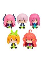 5pcs/Set Q Version Japanese Anime The Quintessential Quintuplets Action Figure PVC Fabric Model Dolls Toy Collect Ornaments No box