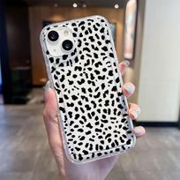 Applicable to Apple 14 mobile phone case personalized iPhone13promax protective case 12 new leopard print European and American ins style iPhone7/8/se2