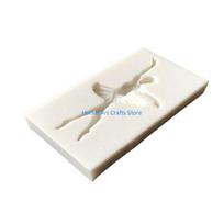 Y3NA Ballet Girl Dancer Silicone Mold Fondant Chocolate Cake Stencil Decorating Kitchen Baking Tool China Mainland