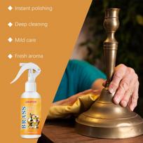 Brass Shine Polishing Spray MultiPurpose Cleaner Surface Renew For Lamps Handles Home Brass Decor Maintenance one size