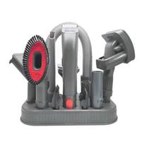 A84X-Šunų priežiūros priedų rinkinys Dyson siurbliams DC58 V6V7V8V10 V11V15 Gyvūnų plaukų kirpimo mašinėlė su šerių šalinimo šepečiais pilka spalva