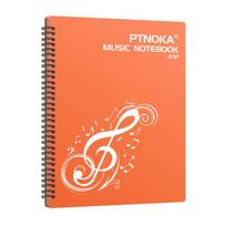 40 Pages Piano Score Folder Music Practice Expanded A4 Sheet Bag Stave Storage Holder Practical Accessories tamsiai rausva spalva