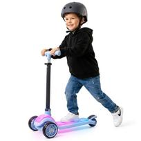 LUMI RIDE Vaikiškas paspirtukas Balansinis paspirtukas LED 7 spalvos 20 programų 50 kg mėlyna Sun Baby