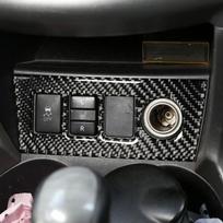 Automobilio anglies pluošto cigarečių žiebtuvėlio skydelio jungiklio mygtuko rėmo dangtelio apdaila „Toyota Rav4 RAV 4 2006 2007 2008 2009 2010 2011“ gray
