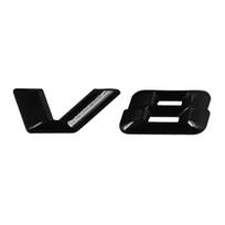3D Chrome Black V8 Logo Raidės Automobilio sparnų emblemos ženklelio lipdukas M/ercedes B/enz A/MG G/L ML SL 500 220 C63 S500 V8 Priedai juoda