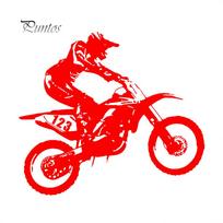 Car Life Stunts Motorcycle Reflective Truck Vehicle Decals Sticker Decor raudona