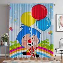Plim Plim Window Curtain for Room 2 Panel Modern Living Room Curtains Partition Shades Halloween Decoration Tulle for Bedroom W50xH70cmx2pcs-CL