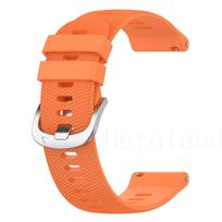 Silicone 18mm 20mm 22mm Watchband For Garmin Forerunner 255S 255 Vivoactive 3 4S Strap Wristband For For Garmin Venu 2 Plus Band 18mm width Strap oranžinė