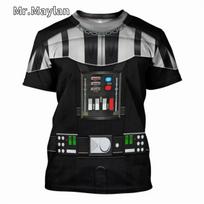 Darth Vader Cosplay Costume Tshirt 3D Full Printed Men T shirt New Fashion Short Sleeve Shirt Summer Streetwear Unisex Tee Tops S