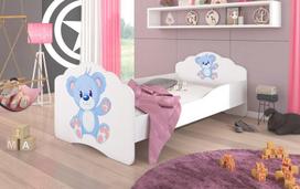 Vaikiška lova Casimo Blue Bear, 160x80cm