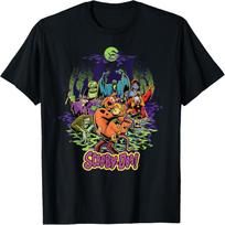 Scooby-Doo and Shaggy Chased by Monsters T-Shirt S juoda