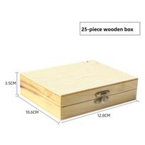 Wooden Specimens Slide Box Metal Buckle 25/50/100pcs Slide Storage Box Case Biology Glass Prepared Microscope Slide Box