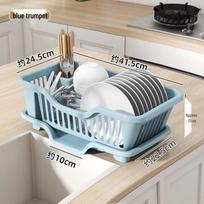 Kitchen Countertop Dish Drying Rack with Hooks