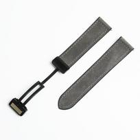 The Smart Watch Strap Is Suitable for Huawei GT4 Leather Folding Buckle, Magnetic Buckle, Silicone Cowhide Sticker, Quick-release Leather Strap. 20mm pilka spalva