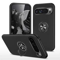 Rugged Armor Magnetic Ring Bracket Durable PC+TPU Case For Google Pixel 10 9 Pro XL 8 7 6 A/Pro Enhanced Anti-Drop Protect Cover Google Pixel 10 Pro XL juoda