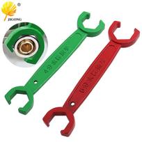 Geoterminis vožtuvas Dvigalvis raktas grindinio šildymo kolektoriams 6-point floor heating wrench green