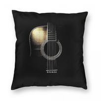 Acoustic Guitar Guitarist Square Pillowcase Polyester Linen Velvet Pattern Zip Decor Home Cushion Cover x 30x30cm