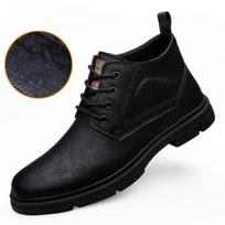 Winter Boots Men Sneakers Genuine Leather Warm Fur Ankle Boots Casual Shoes Men's Ankle Boots Cowboy Tooling 37