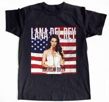 Lana Del Rey American Queen Black Unisex T-shirt Size S-5XL XXXXL