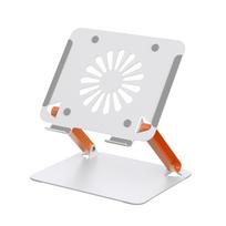 Adjustable Laptop Stand with USB Hub & Cooling Fan for Gaming and Office