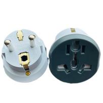 Gryno vario 16A didelės srovės adapteris: AU/JAV/JK į ES/FR/DE/KR Lizdo adapteris pilka spalva