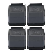 4 Anti-Vibration Furniture Leg Pads, Square Support Feet, Bed , Heavy Duty for Sofas And Washing 2 layer ruda