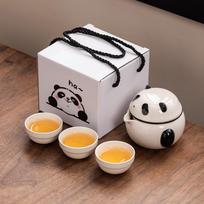 Lengva prabanga panda arbatos rinkinys prekyba Kung Fu arbatos rinkinys Kuaike vienas puodelis trys puodeliai aukštos klasės įmonės dovanų dėžutė verslo dovanos
