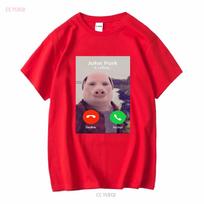 Juokingi Mimo Marškinėliai John Pork Skambina Liepos 4 d. Shi vintage Išplauti Unisex Patogūs madingi Stilingi Laisvalaikio Kvėpuojantys S