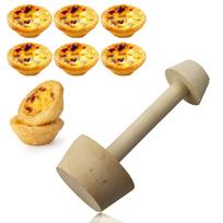 Wooden Dessert Tamper, Double Side Dessert Tamper Egg Dessert Pusher Dough Tamper DIY Cake Dessert Baking Tool For Dessert Baking One Size