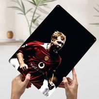 Messi Soccer Ronaldo Tin Plaque Poster Customized Wall Art Retro Vintage Metal Signs for Room Bathroom Decor Mancave Decoration 7.9x11.8In(20x30cm)