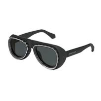 Louis Vuitton 24 Early Spring Super Vision Pilot Sunglasses Men sunglasses Black Z2445U F,Black