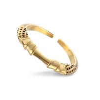 Elden Ring Inspired Adjustable Plated Copper With Flute Motif Retro Animal Design Men Women Adjustable Open Band beige