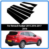 Fit For Renault Kadjar 2015 2016 2017 2018 Glossy Black Pillar Posts Door Decor Window Stickers Cover Trim Accessories Kits bright black