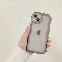 ins applicable Apple 17PRO mobile phone case 16PROMAX soft case anti-drop protective case moisture transparent wave mobile phone case apple 7g/8g juoda