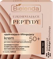 Bielenda Ujędrniające Peptydy 50+ Ujędniająco-Liftingujący  Krem Przeciwzmarszczkowy Na Dzień I Noc 50Ml