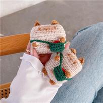 Knitted backpack kitten for Apple AirPods 4 generation pro2 bluetooth headset case 1/2/3 generation soft case airpods 1/2 generation universal