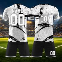 Customizable DIY Two Piece Sports Jersey Set with Short Sleeve Top and Shorts for Team or Individual Use Athletic Uniforms L juoda