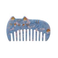 Cute Cat Hair Combs Portable Acetate Wide Teeth Hairdressing Comb Colorful Anti Static Washing Comb Women