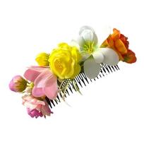 Ethnic Style Flower Hair Comb Bohemian Wedding Bride Accessories Thailand Flower Hairpin  Female Style2