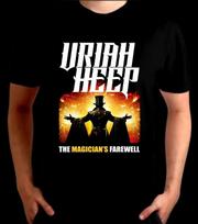 KARŠTAS NAUJAS 2026 Uriah Heep grupės naujo turo juodas marškinėlis Unisex Visų dydžių XA898 S