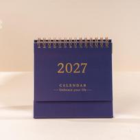 Portable 2027 Desktop Desk Calendar Standing Flip Calendar Academic Planner  Office Supply Pink-S white