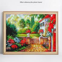 5D „pasidaryk pats“ deimantinis paveikslas vaizdingas pavasario apvalus deimantinis mozaikos siuvinėjimas Kalnų krištolas 20X30