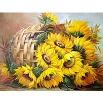 Visas 5D „pasidaryk pats“ deimantinis paveikslas, daug saulėgrąžų, siuvinėjimas kryželiu namų dekoras, rankų darbo dovana 25x30cm
