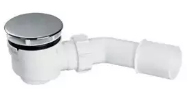 „McAlpine“ sifonas. Dušo padėklo sifonas su dangteliu, 52 mm, chromuotas (HC252588B)