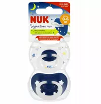NUK NUK ŽINDUKAS USP 2 vnt. 0–6 mėn. NE „NIGHT“ 10175270 1/6