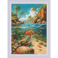 RIOLIS siuvinėjimo rinkinys „Under the Water“ 21x30 cm, vilna/akrilo siūlai