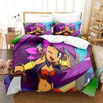 Naujas Shantae Half-Genie Hero patalynės komplektas Viengulis Twin Pilnas Karalienės Karaliaus Dydžio Patalynės Komplektas Suaugusiųjų Vaikų Miegamojo Antklodės Užvalkalų Rinkiniai 3D Anime Žaidimas EU Single 135x200cm gray