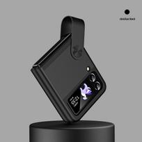 Samsung Z Flip7/6/5 Handheld Leather Case with Wrist Strap and Stand for Folding Screen Flip7
