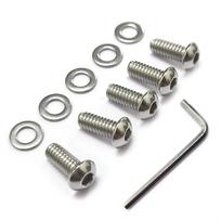 Motociklo Nerūdijančio Plieno Derby Dangtelio Varžtai & Poveržlės Harley Touring Dynasoftail Sportster XL883 1200 5 PCS