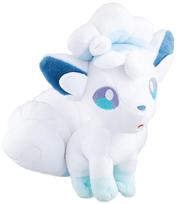 Pokemon Center Original Alolan Vulpix Plush Toy 21x19x17.5cm Soft Collectible balta